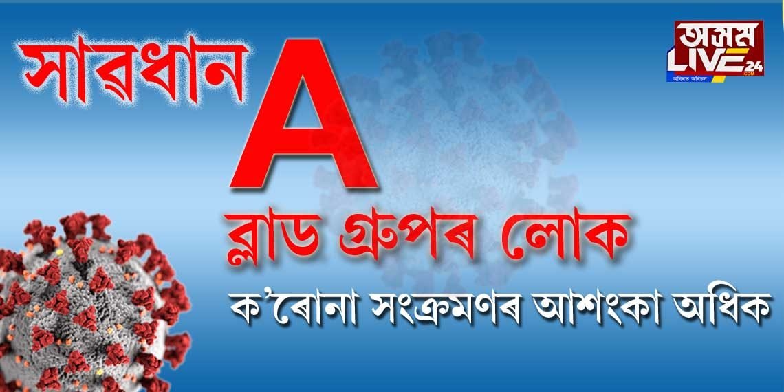 Blood Group আৰু ক’ৰোনা সংক্ৰমণৰ শংকা