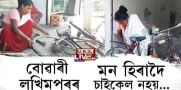 নাৰায়ণপুৰৰ শিমলুগুৰিৰ এগৰাকী অগতানুগতিক মহিলা