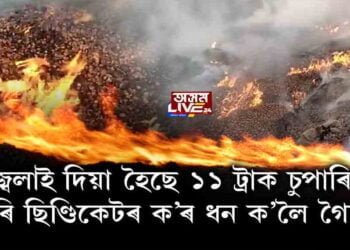 জ্বলিছে কোটি কোটি টকাৰ চুপাৰি