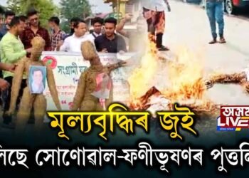 মূল্যবৃদ্ধিৰ বিৰুদ্ধে ৰাইজ জাগিছে