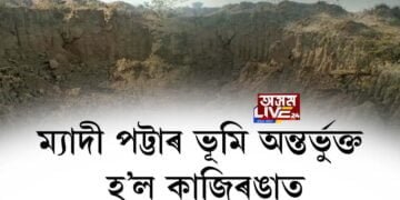 ম্যাদী পট্টাৰ ভূমি অন্তৰ্ভুক্ত হ’ল কাজিৰঙাত