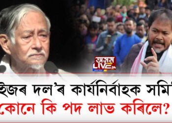 ‘ৰাইজৰ দল’ৰ কাৰ্যনিৰ্বাহক সমিতি