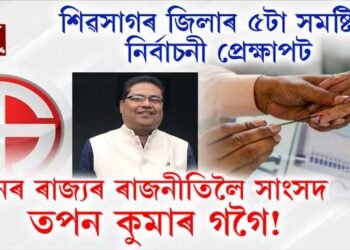 শিৱসাগৰ জিলাৰ ৫ সমষ্টিত টিকটৰ দৌৰত কোন কোন?