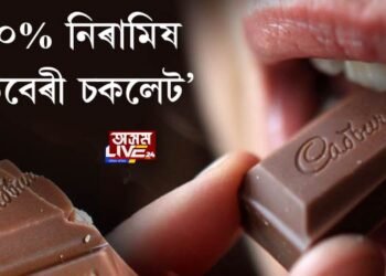 ‘১০০% নিৰামিষ কে’ডবেৰী চকলেট’