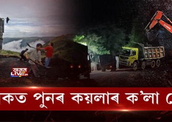 বৰাকত পুনৰ আৰম্ভ কয়লাৰ ক’লা বেহা