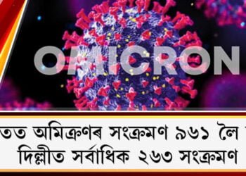 ভাৰতত অমিক্ৰণৰ সংক্ৰমণ ৯৬১ লৈ বৃদ্ধি, দিল্লীত সৰ্বাধিক ২৬৩ সংক্ৰমণ, মুম্বাইত ১৪৪ ধাৰা জাৰি