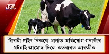 খীৰতী গাইৰ বিৰুদ্ধে থানাত অভিযোগ গৰাকীৰ, ঘটনাই আমোদ দিলে কৰ্তব্যৰত আৰক্ষীক
