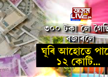 কোন এই ভাগ্যৱান? হাতত ৩০০ টকা লৈ আলু-দালি কিনিবলৈ গৈছিল। ঘূৰি আহোতে ১২ কোটি টকা লৈ আহিল