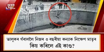 ভালুকৰ গঁৰাললৈ নিজৰ ৩ বছৰীয়া কন্যাক নিক্ষেপ মাতৃৰ; কিয় কৰিলে এই কাণ্ড?