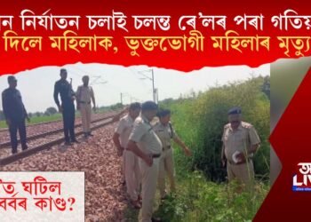 যৌন নিৰ্যাতন চলাই চলন্ত ৰে’লৰ পৰা গতিয়াই দিলে মহিলাক, ভুক্তভোগী মহিলাৰ মৃত্যু