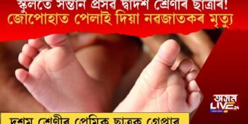 স্কুলতে সন্তান প্ৰসৱ দ্বাদশ শ্ৰেণীৰ ছাত্ৰীৰ! জোপোহাত পেলাই দিয়া নৱজাতকৰ মৃত্যু, দশম শ্ৰেণীৰ প্ৰেমিকক গ্ৰেপ্তাৰ