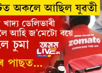ফ্লেটত অকলে আছিল যুৱতী৷  নিশা খাদ্য ডেলিভাৰী দিবলৈ আহি জ’মেটো বয়ে খালে চুমা৷  তাৰ পাছত…