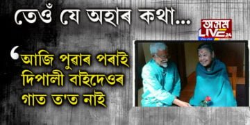 পুৱাৰ পৰাই দিপালী বাইদেউৰ গাত ত’ত নাই, ডাৱৰৰ ফাকেদি জুমি জুমি চাইছেগৈ বৈতৰণীৰ পাৰলৈ, আজি যে তেওঁ অহাৰ কথা