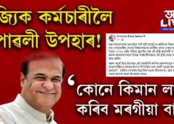 ৰাজ্যিক কৰ্মচাৰীলৈ দীপাৱলী উপহাৰ! কোনে কিমান লাভ কৰিব মৰগীয়া বানচ?