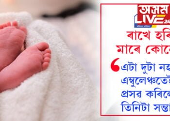 ৰাখে হৰি মাৰে কোনে? এটা দুটা নহয় এম্বুলেঞ্চতেই প্ৰসৱ কৰিলে তিনিটা সন্তান