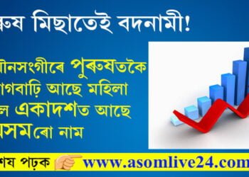 পুৰুষ মিছাতেই বদনামী! যৌনসংগীৰে পুৰুষতকৈ আগবাঢ়ি আছে মহিলা, ১১ ৰাজ্যৰ মহিলাৰ পুৰুষতকৈ যৌনসংগী বেছি, মূল একাদশত আছে অসমৰো নাম
