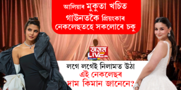 প্ৰিয়ংকা চোপ্ৰাৰ ডিঙিত হীৰাৰ বিশেষ নেকলেছ! মেট গালাত পিন্ধা এই নেকলেছ লগে লগেই উঠিল নিলামত? দাম শুনিলে চকু কঁপালত উঠিব আপোনাৰ