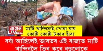 মাটি খান্দিলেই পোৱা যায় কোটি কোটি টকাৰ হীৰা, বৰ্ষা আহিলেই ভাৰতৰ এই ৰাজ্যত মাটি খান্দিবলৈ ভিৰ কৰে বহুলোকেই