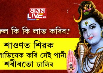 শাওণ মাহত শিৱলিংগত পানী ঢলাৰ পাছত সেই পানী শৰীৰৰ তিনিটা অংগত লগালেই দূৰ হ’ব ৰাহু-কেতুৰ দোষ