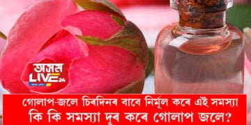 গোলাপ-জলে চিৰদিনৰ বাবে নিৰ্মূল কৰে এই সমস্যা, কি কি সমস্যা দূৰ কৰে গোলাপ জলে?