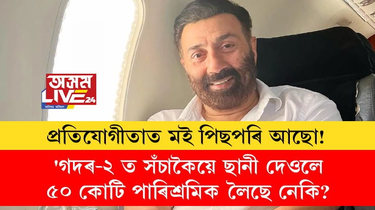 ‘গদৰ-২’ হীট… ছবিৰ বাবে সঁচাকৈয়ে ছানী দেওলে ৫০ কোটি পাৰিশ্ৰমিক লৈছে নেকি? কি ক’লে অভিনেতা ছানী দেওলে?