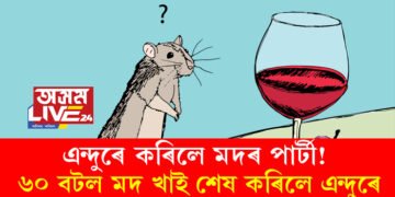 এন্দুৰে কৰিলে মদৰ পাৰ্টী! আৰক্ষীয়ে বাজেয়াপ্ত কৰা ৬০ বটল মদ খালে এন্দুৰে, ক’ত এই ঘটনা?