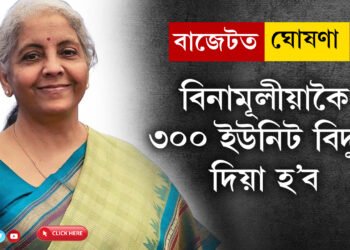 বিনামূলীয়াকৈ ৩০০ ইউনিট বিদ্যুৎ দিয়া হ’ব, বাজেটত ডাঙৰ ঘোষণা বিত্তমন্ত্ৰী নিৰ্মলা সীতাৰমণৰ