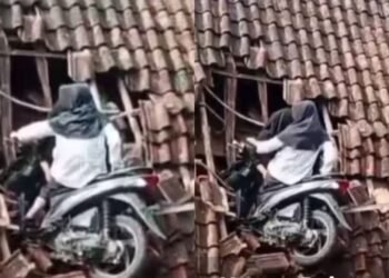 দুই যাত্ৰীৰে সৈতে স্কুটী গৈ পালে ঘৰৰ চাদ, সকলোতে ভাইৰেল হৈ পৰিছে ভিডিঅ’
