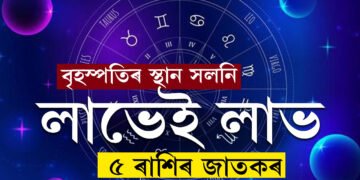 তিনিদিনৰ ভিতৰত দুবাৰ গতি সলনি কৰিব বৃহস্পতিয়ে,৫ ৰাশিৰ উন্নতি কোনোৱে ৰখাব নোৱাৰে