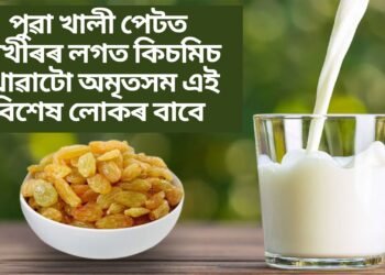 পুৱা খালী পেটত গাখীৰৰ লগত কিচমিচ খোৱাটো অমৃতসম এই বিশেষ লোকৰ বাবে