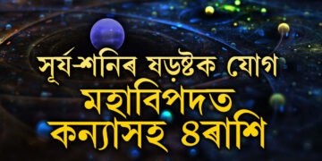 ১৬ জুলাইৰ পৰা গঠিত হ’ব সূৰ্য আৰু শনিৰ ক্ষতিকৰ ষড়ষ্টক যোগ, মহাবিপদৰ মুখত কন্যাসহ ৪ৰাশি
