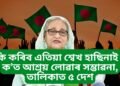 কি কৰিব এতিয়া শ্বেখ হাছিনাই ? ২ খন মুছলমান দেশকে ধৰি এই ৫ খন দেশত আশ্ৰয় লোৱাৰ সম্ভাৱনা
