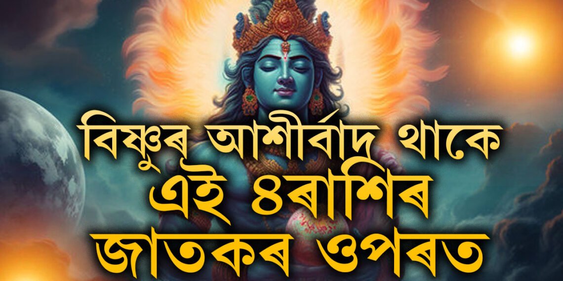 বিষ্ণুৰ অশেষ আশীৰ্বাদ থাকে এই ৪ৰাশিৰ জাতকৰ ওপৰত, এওঁলোকৰ সকলো দুখ দূৰ কৰে নাৰায়ণে