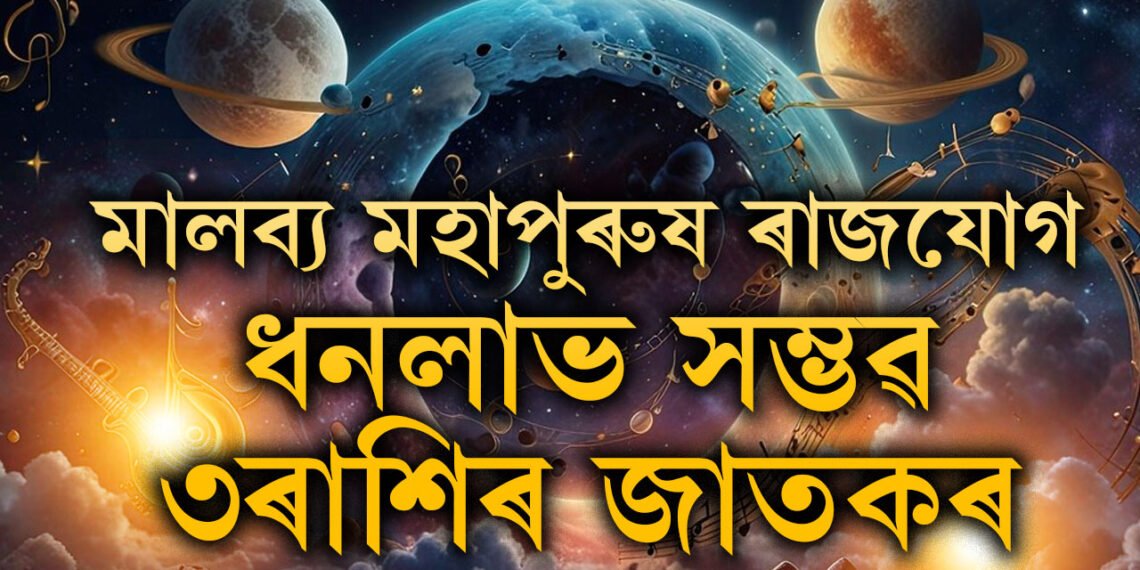 মালব্য মহাপুৰুষ ৰাজযোগ তৈয়াৰ কৰিছে শুক্ৰই, ধনলাভ সম্ভৱ এই ৩ৰাশিৰ জাতকৰ