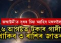 জন্মাষ্টমীত বুধৰ চিহ্ন আহিব মঙ্গললৈ, ২৬ আগষ্টত টকাৰ গাদীত থাকিব এই ৩ ৰাশিৰ জাতক