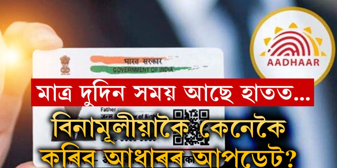 মাত্ৰ দুদিন সময় আছে হাতত! বিনামূলীয়াকৈ কেনেকৈ কৰিব আধাৰৰ আপডেট? সবিশেষ