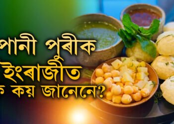 ইংৰাজীত পানী পুৰীক কি বুলি কোৱা হয়? ৯৯% মানুহৰ হাতত উত্তৰ নাই