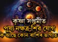 কৃষ্ণা সপ্তমীত পুষ্য নক্ষত্ৰ-শিৱ যোগ, কি আছে কোন ৰাশিৰ ভাগ্য?