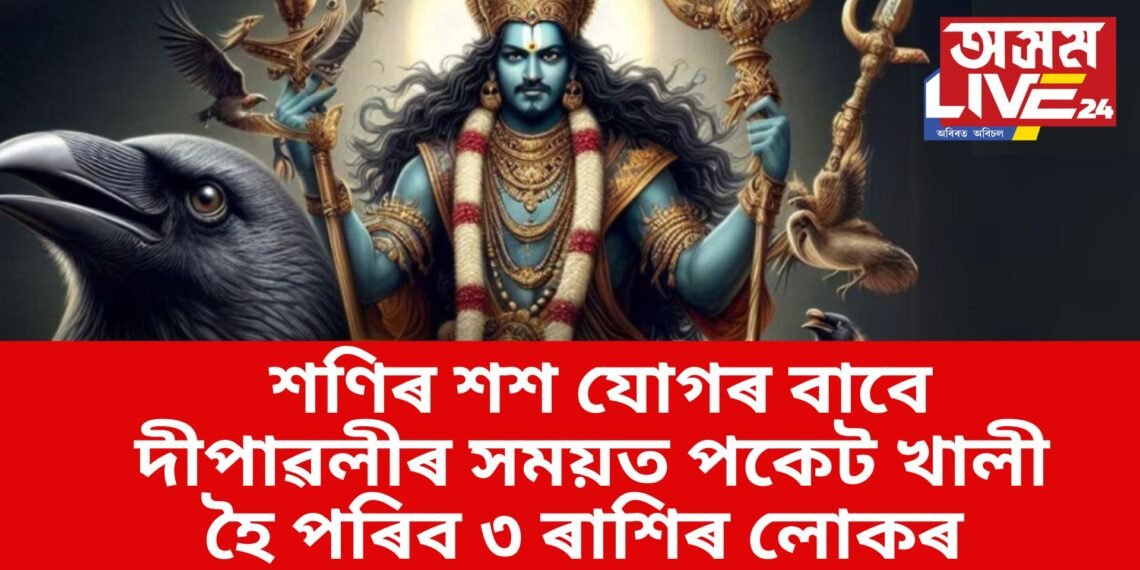 শণিৰ শশ যোগৰ বাবে দীপাৱলীৰ সময়ত পকেট খালী হৈ পৰিব ৩ ৰাশিৰ লোকৰ