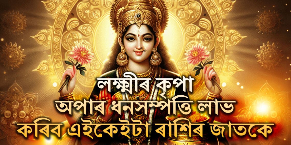 এই বৰ্ষৰ শেষলৈকে লক্ষ্মীৰ আশীৰ্বাদ এই ৪ৰাশিৰ ওপৰত থাকিব, অপাৰ ধনসম্পত্তি লাভ কৰিব কেইটামান ৰাশিৰ জাতকে