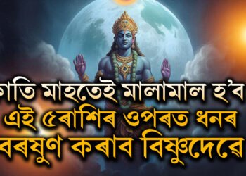 কাতি মাহত এই ৫ৰাশি মালামাল হ’ব! ভগৱান বিষ্ণুৱে এইকেইটা ৰাশিৰ ওপৰত কৰিব ধনৰ বৰষুণ