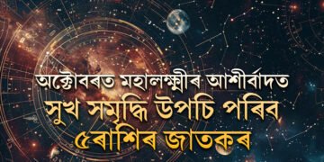 অক্টোবৰত মহালক্ষ্মীৰ আশীৰ্বাদত সুখ সমৃদ্ধি উপচি পৰিব ৫ৰাশিৰ জাতকৰ