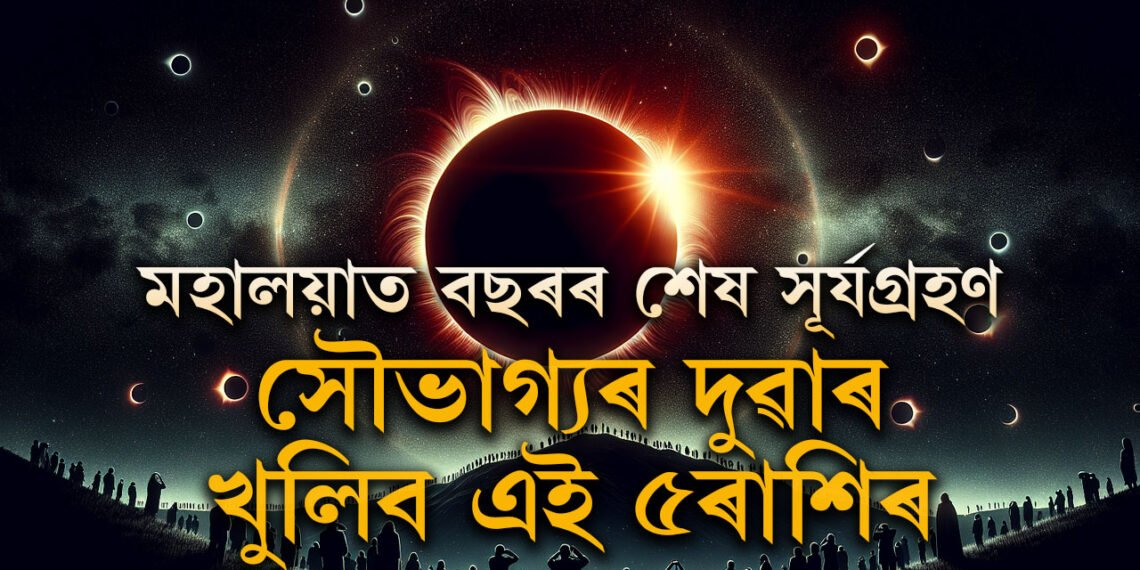 কাইলৈ মহালয়াত বছৰৰ শেষ সূৰ্যগ্ৰহণ, সৌভাগ্যৰ দুৱাৰ খুলিব এই ৫ৰাশিৰ