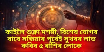 কাইলৈ শুক্লা দশমী, বিশেষ যোগৰ বাবে সন্ধিয়াৰ পূৰ্বেই সুখবৰ লাভ কৰিব ৫ ৰাশিৰ লোকে