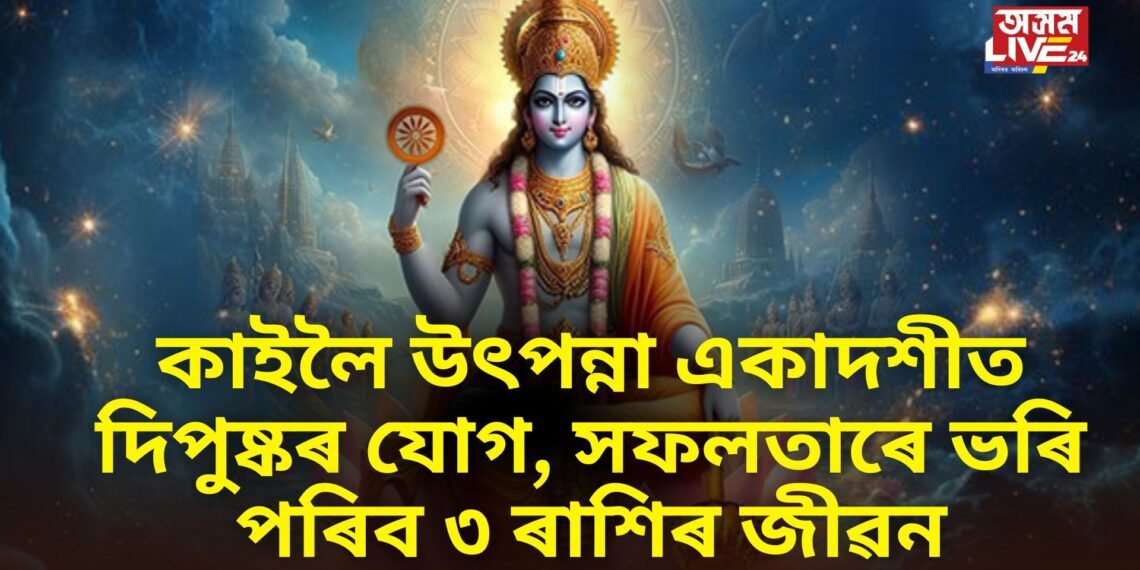 কাইলৈ উৎপন্না একাদশীত দিপুষ্কৰ যোগ, সকলো কামত সফলতাৰে ভৰি পৰিব ৩ ৰাশিৰ জীৱন
