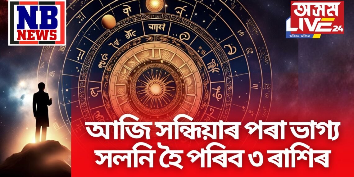 আজি সন্ধিয়াৰ পৰা ভাগ্য সলনি হৈ পৰিব ৩ ৰাশিৰ, প্ৰকোপ বৃদ্ধি পাব শনি দেৱৰ