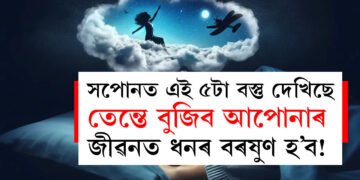 যদি সপোনত এই ৫টা বস্তু দেখিছে তেন্তে বুজিব আপোনাৰ জীৱনত ধনৰ বৰষুণ হ’ব!