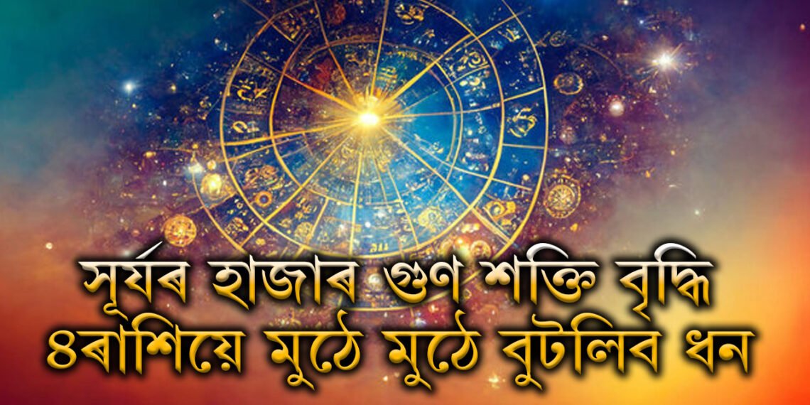 সূৰ্যৰ হাজাৰ গুণ শক্তি বৃদ্ধি! ৪ৰাশিয়ে মুঠে মুঠে বুটলিব ধন, কাৰ কাৰ খুলিব কঁপাল?