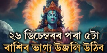 ২৬ ডিচেম্বৰৰ পৰা ৫টা ৰাশিৰ ভাগ্য উজলি উঠিব, ভগৱান বিষ্ণুৰ আশীৰ্বাদত সাফল্য আৰু ধন আহিব হাতলৈ