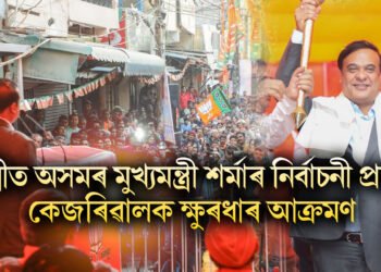 দিল্লীত অসমৰ মুখ্যমন্ত্ৰী শৰ্মাৰ নিৰ্বাচনী প্ৰচাৰ, গুৱাহাটীৰ সৈতে দিল্লীৰ তুলনা কৰি কেজৰিৱালক আক্ৰমণ